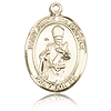 14kt Yellow Gold 1in St Simon Medal