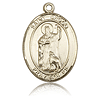 14kt Yellow Gold 1in St Drogo Medal