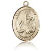 14kt Yellow Gold 3/4in St Andrew Medal