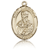 14kt Yellow Gold 3/4in St Alexander Medal