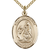 Gold Filled 3/4in St Catherine of Siena Medal & 18in Chain