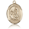 14kt Yellow Gold 3/4in St Catherine of Siena Medal