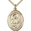 Gold Filled 3/4in St Camillus Medal & 18in Chain