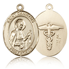 14kt Yellow Gold 3/4in St Camillus Nurse Medal