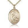 Gold Filled 3/4in St Charles Medal & 18in Chain