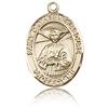 14kt Yellow Gold 3/4in St Catherine Laboure Medal