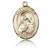 14kt Yellow Gold 3/4in St Dorothy Medal