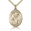 Gold Filled 3/4in St Dennis Medal & 18in Chain