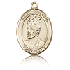 14kt Yellow Gold 3/4in St Edward Medal
