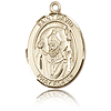 14kt Yellow Gold 3/4in St David Medal