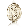 14kt Yellow Gold 3/4in St Dominic Medal