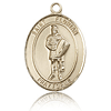 14kt Yellow Gold 3/4in St Florian Medal