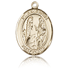 14kt Yellow Gold 3/4in St Genevieve Medal