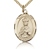 Gold Filled 3/4in St Henry II Medal & 18in Chain