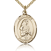 Gold Filled 3/4in St Emily Medal & 18in Chain