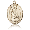 14kt Yellow Gold 3/4in St Emily Medal