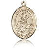 14kt Yellow Gold 3/4in St Isidore of Seville Medal