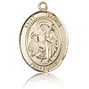 14kt Yellow Gold 3/4in St James the Greater Medal