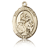 14kt Yellow Gold 3/4in St Joan of Arc Medal