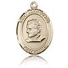 14kt Yellow Gold 3/4in St John Bosco Medal