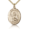 Gold Filled 3/4in St John the Apostle Medal & 18in Chain