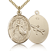 Gold Filled 3/4in St Joseph of Cupertino Medal & 18in Chain