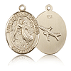 14kt Yellow Gold 3/4in St Joseph of Cupertino Medal