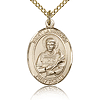 Gold Filled 3/4in St Lawrence Medal & 18in Chain