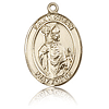 14kt Yellow Gold 3/4in St Kilian Medal