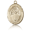 14kt Yellow Gold 3/4in St Maria Faustina Medal