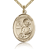 Gold Filled 3/4in St Mark Medal & 18in Chain