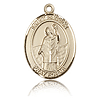 14kt Yellow Gold 3/4in St Patrick Medal