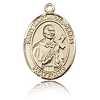 14kt Yellow Gold 3/4in St Martin de Porres Medal