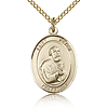 Gold Filled 3/4in St Peter Medal & 18in Chain