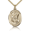 Gold Filled 3/4in St Raymond Medal & 18in Chain