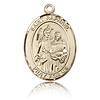 14kt Yellow Gold 3/4in St Raphael Medal