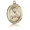 14kt Yellow Gold 3/4in St Rose Medal