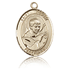 14kt Yellow Gold 3/4in St Robert Bellarmine Medal