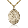 Gold Filled 3/4in St Teresa of Avila Medal & 18in Chain