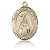14kt Yellow Gold 3/4in St Teresa of Avila Medal