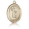 14kt Yellow Gold 3/4in St Stephen Medal