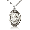 Sterling Silver 3/4in St Thomas the Apostle Medal & 18in Chain