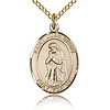 Gold Filled 3/4in St Juan Diego Medal & 18in Chain