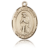 14kt Yellow Gold 3/4in St Juan Diego Medal