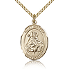 Gold Filled 3/4in St William Medal & 18in Chain
