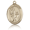 14kt Yellow Gold 3/4in St Zachary Medal