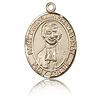 14kt Yellow Gold 3/4in St Marcellin Champagnat Medal