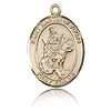 14kt Yellow Gold 3/4in St Martin of Tours Medal