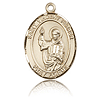 14kt Yellow Gold 3/4in St Vincent Ferrer Medal