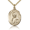 Gold Filled 3/4in St John Neumann Medal & 18in Chain